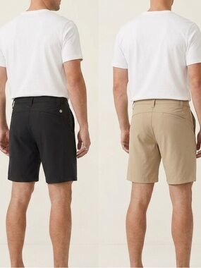 Z by Zella Blade Mens Golf Shorts Bundle of two black & Lt tan Sz-29. GG19